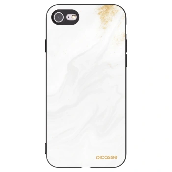 Picasee Apple iPhone 7 Hülle - Schwarzes Silikon - White