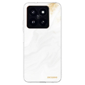 Picasee Xiaomi 14 Pro Hülle - Transparentes Silikon - White