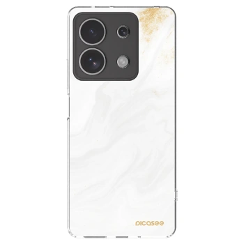 Picasee Xiaomi Redmi Note 13 4G Hülle - Transparentes Silikon - White