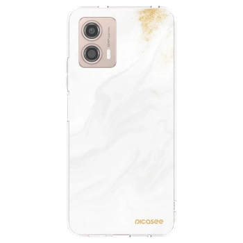 Picasee Motorola Moto G53 5G Hülle - Transparentes Silikon - White