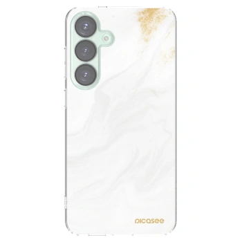 Picasee Samsung Galaxy S25+ 5G Hülle - Transparentes Silikon - White