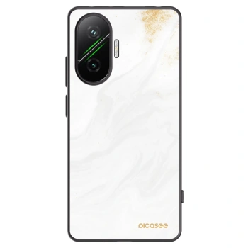 Picasee Xiaomi Poco F7 5G Hülle - Schwarzes Silikon - White