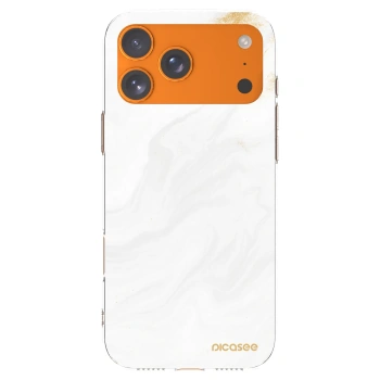 Picasee Apple iPhone 17 Pro Max Hülle - Transparentes Silikon - White