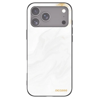 Picasee Apple iPhone 17 Pro Max Hülle - Schwarzes Silikon - White