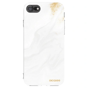 Picasee Apple iPhone 8 Hülle - Transparentes Silikon - White