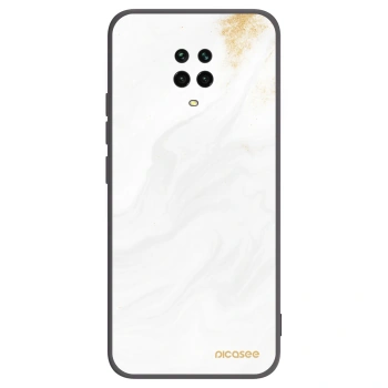 Picasee Xiaomi Redmi Note 9 Pro Hülle - Schwarzes Silikon - White