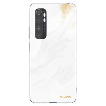 Picasee Xiaomi Mi Note 10 Lite Hülle - Transparentes Silikon - White