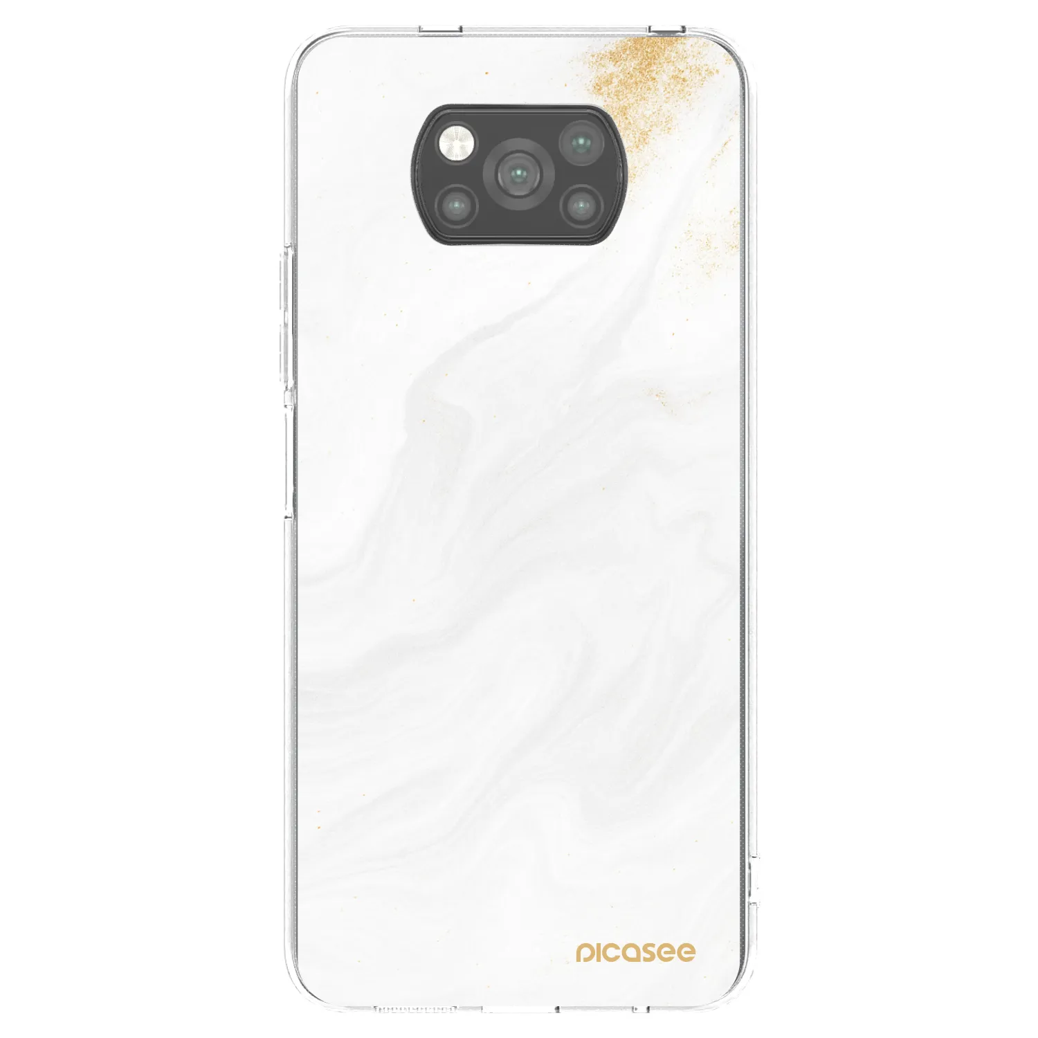 Picasee Xiaomi Poco X3 Hülle - Schwarzes Silikon - White