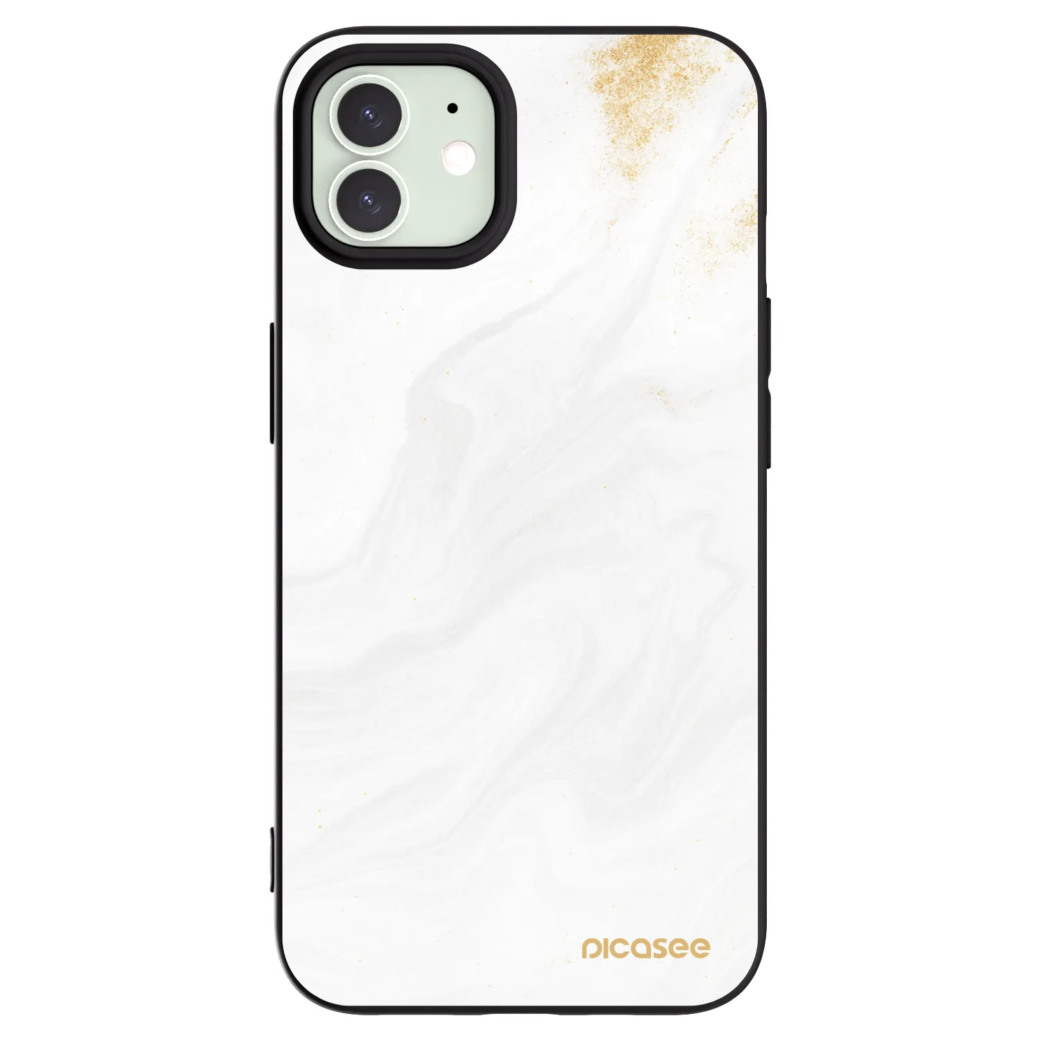 Picasee Apple iPhone 12 Pro Hülle - Schwarzes Silikon - White
