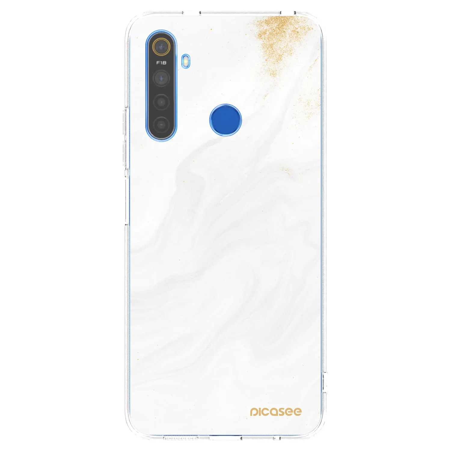 Picasee Realme 5 Hülle - Transparentes Silikon - White