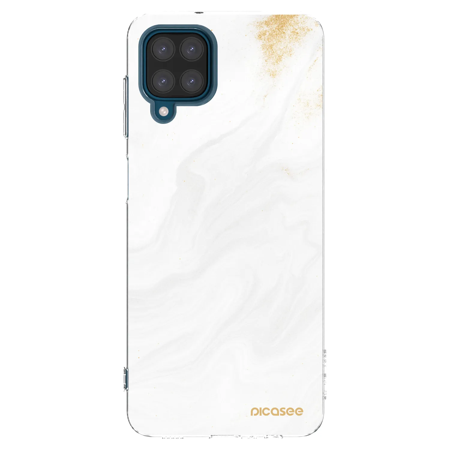 Picasee Samsung Galaxy A12 A125F Hülle - Transparentes Silikon - White