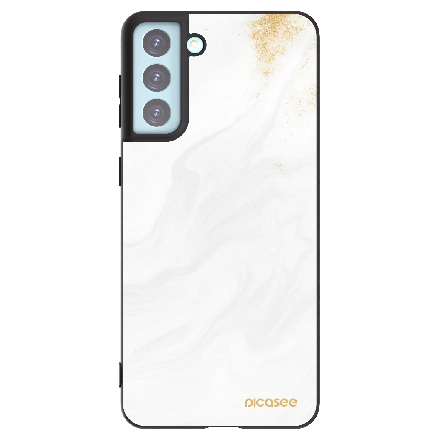 Picasee Samsung Galaxy S21+ 5G G996F Hülle - Schwarzes Silikon - White