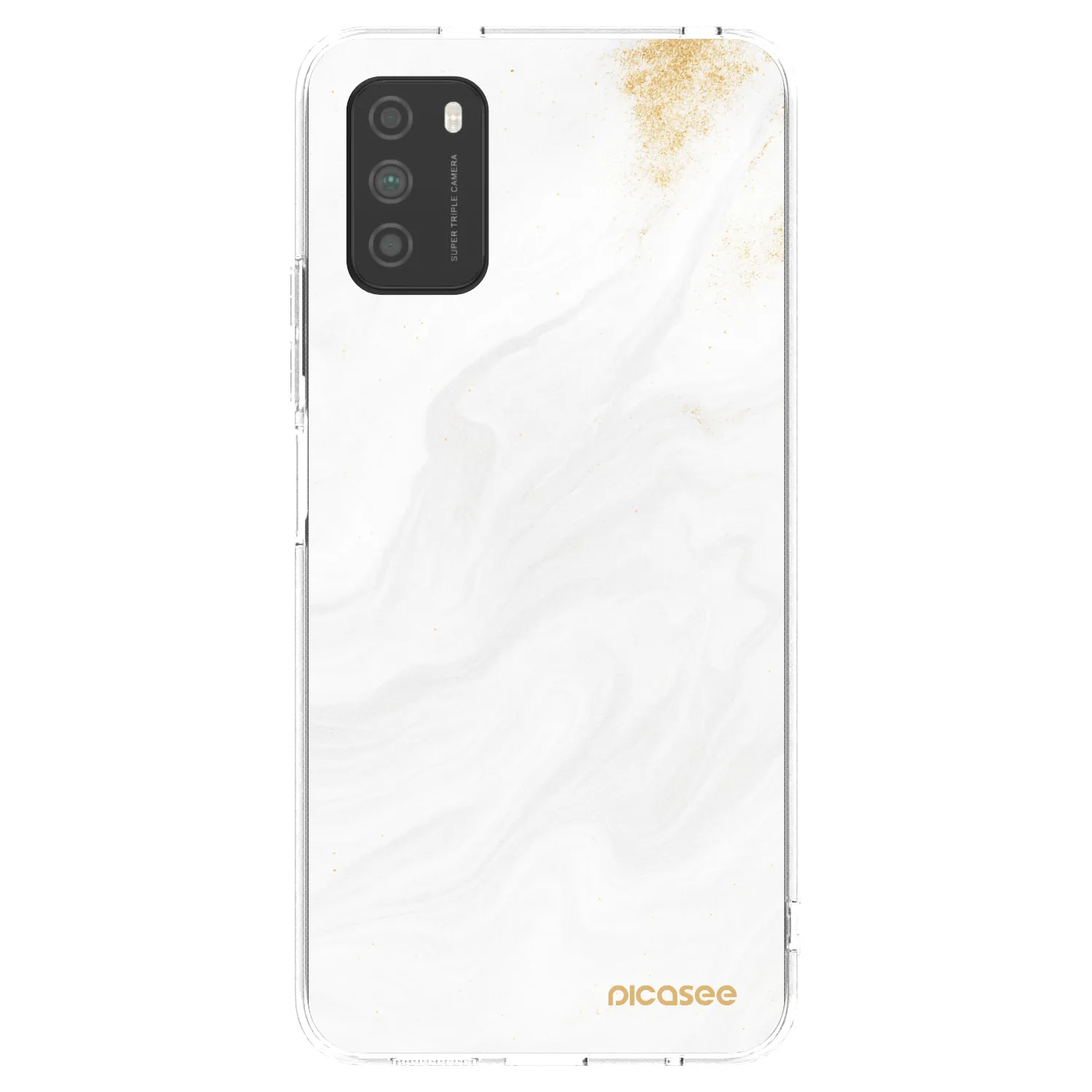 Picasee Xiaomi Poco M3 Hülle - Transparentes Silikon - White