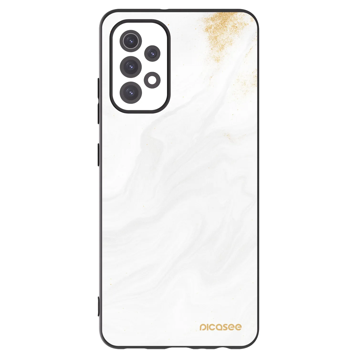 Picasee Samsung Galaxy A32 5G A326B Hülle - Schwarzes Silikon - White