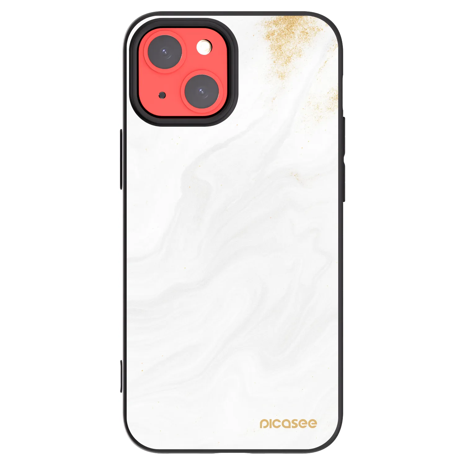 Picasee Apple iPhone 13 mini Hülle - Schwarzes Silikon - White