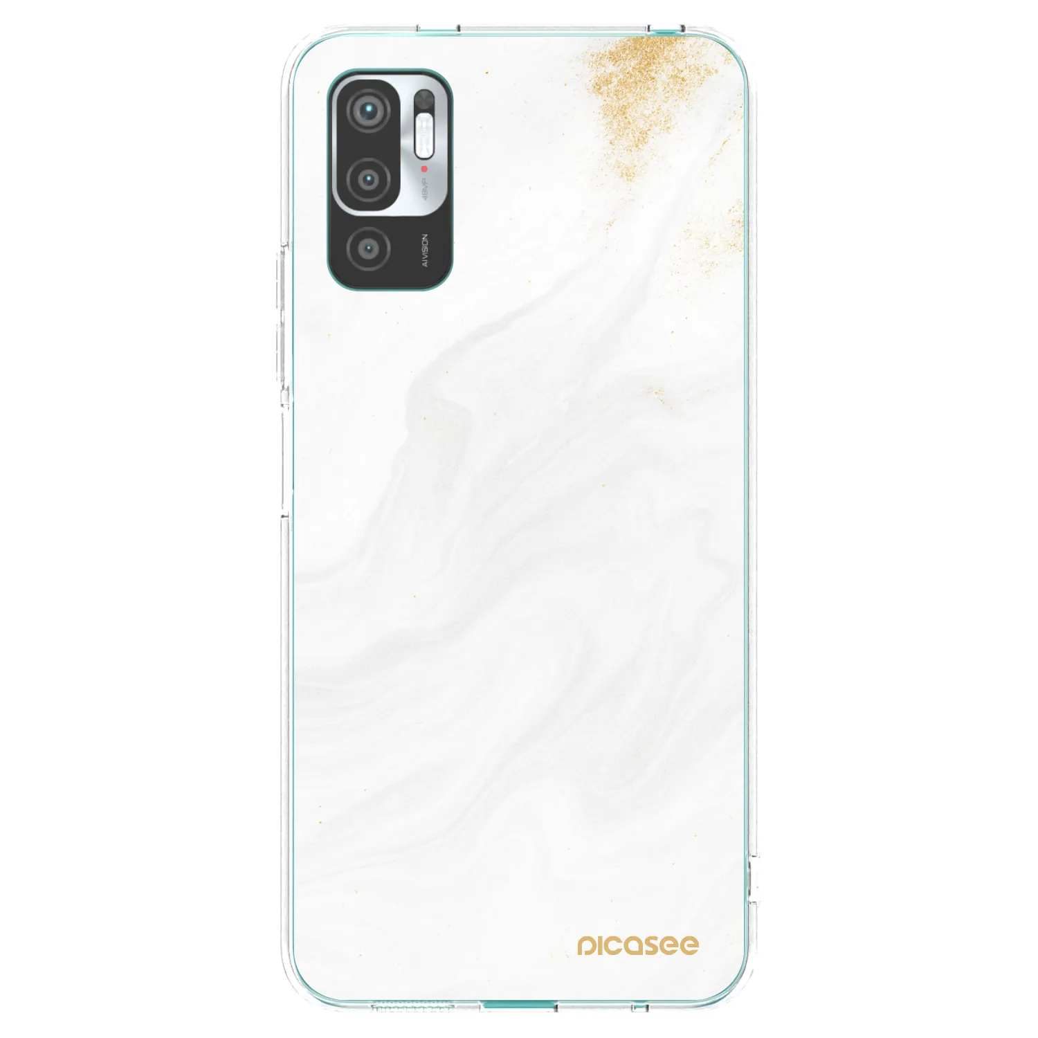 Picasee Xiaomi Redmi Note 10 5G Hülle - Transparentes Silikon - White