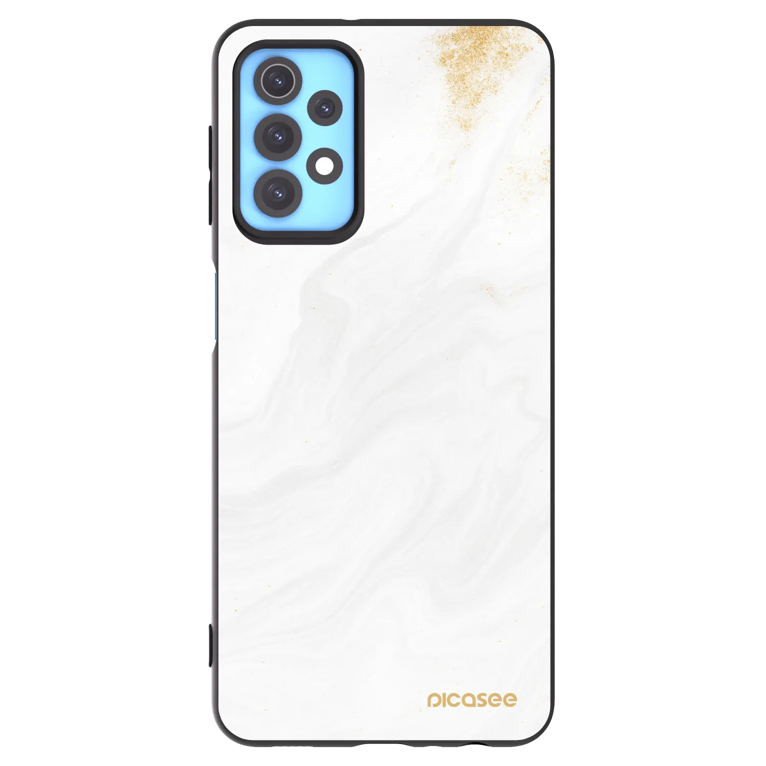 Picasee Samsung Galaxy A32 4G SM-A325F Hülle - Schwarzes Silikon - White
