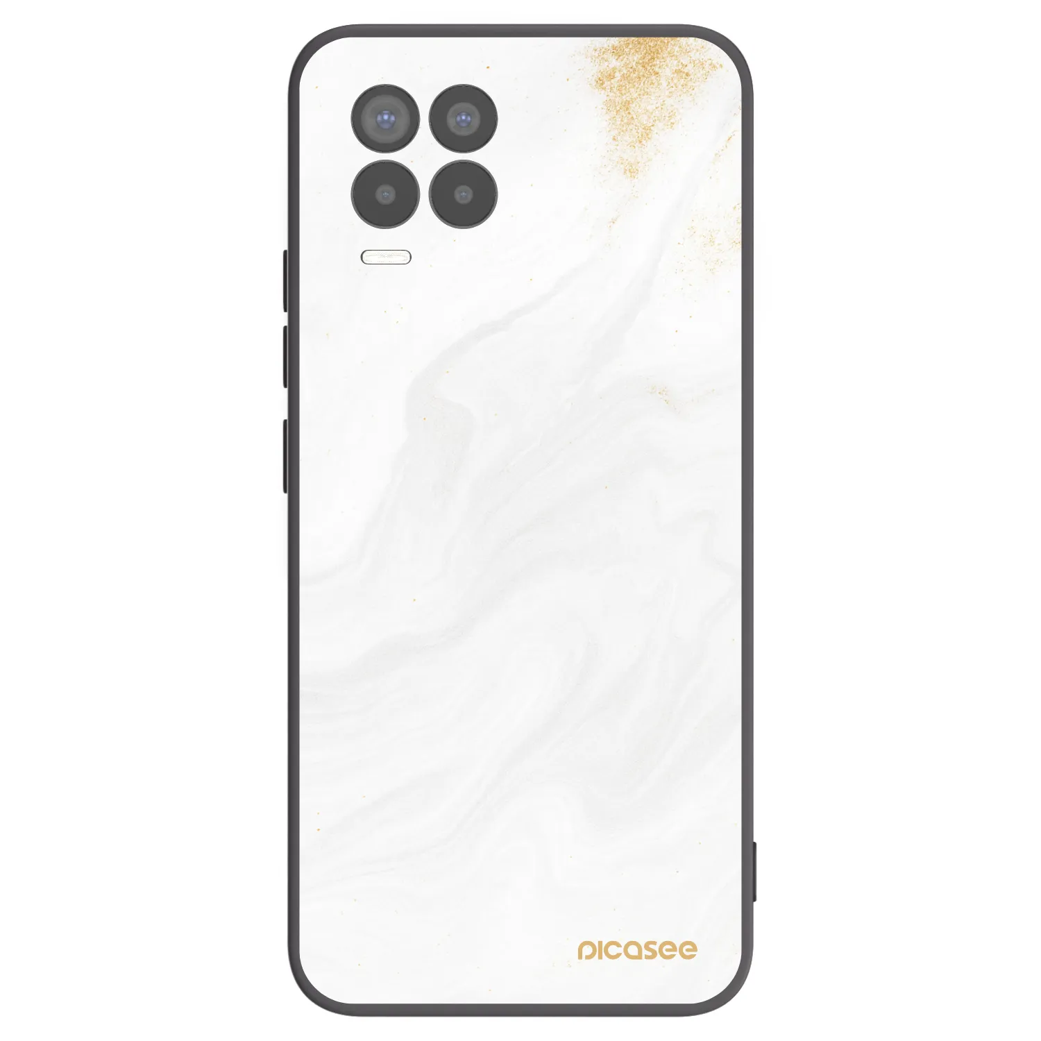 Picasee Realme 8 Pro Hülle - Schwarzes Silikon - White