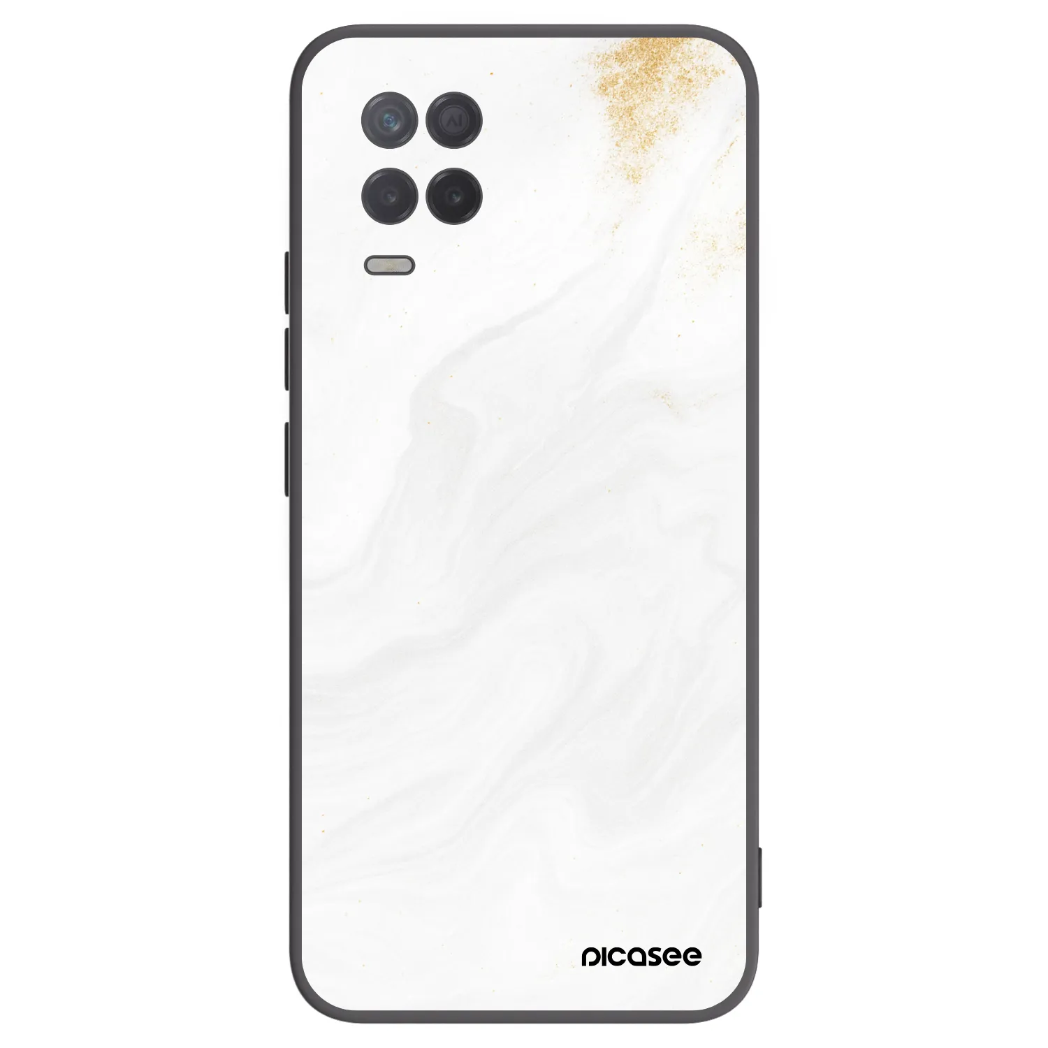 Picasee Realme 8 5G Hülle - Schwarzes Silikon - White