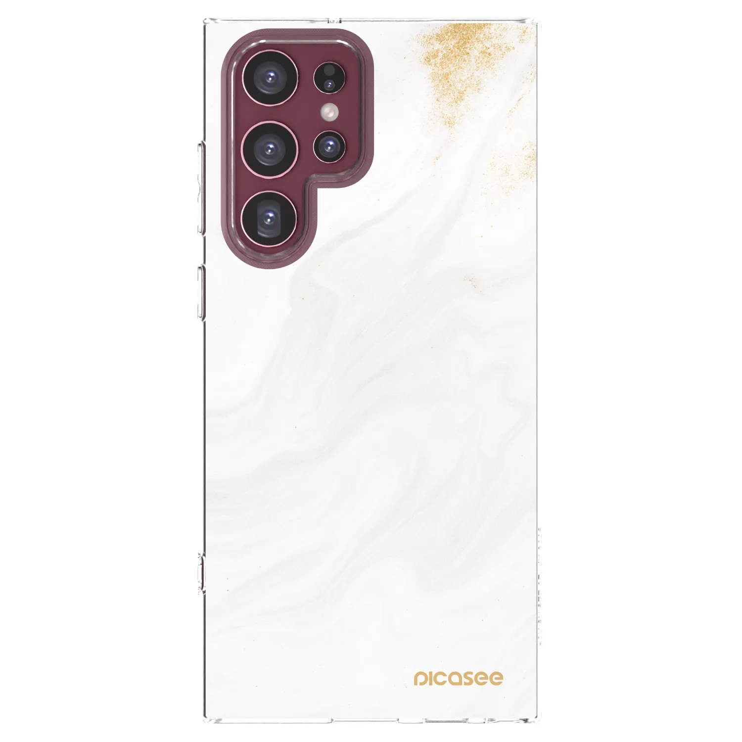 Picasee Samsung Galaxy S22 Ultra 5G Hülle - Transparentes Silikon - White