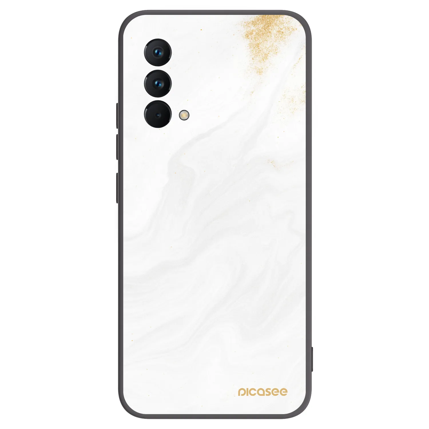 Picasee Realme GT Master Edition 5G Hülle - Schwarzes Silikon - White