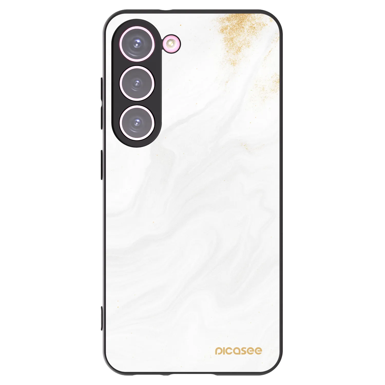 Picasee Samsung Galaxy S23 5G Hülle - Schwarzes Silikon - White