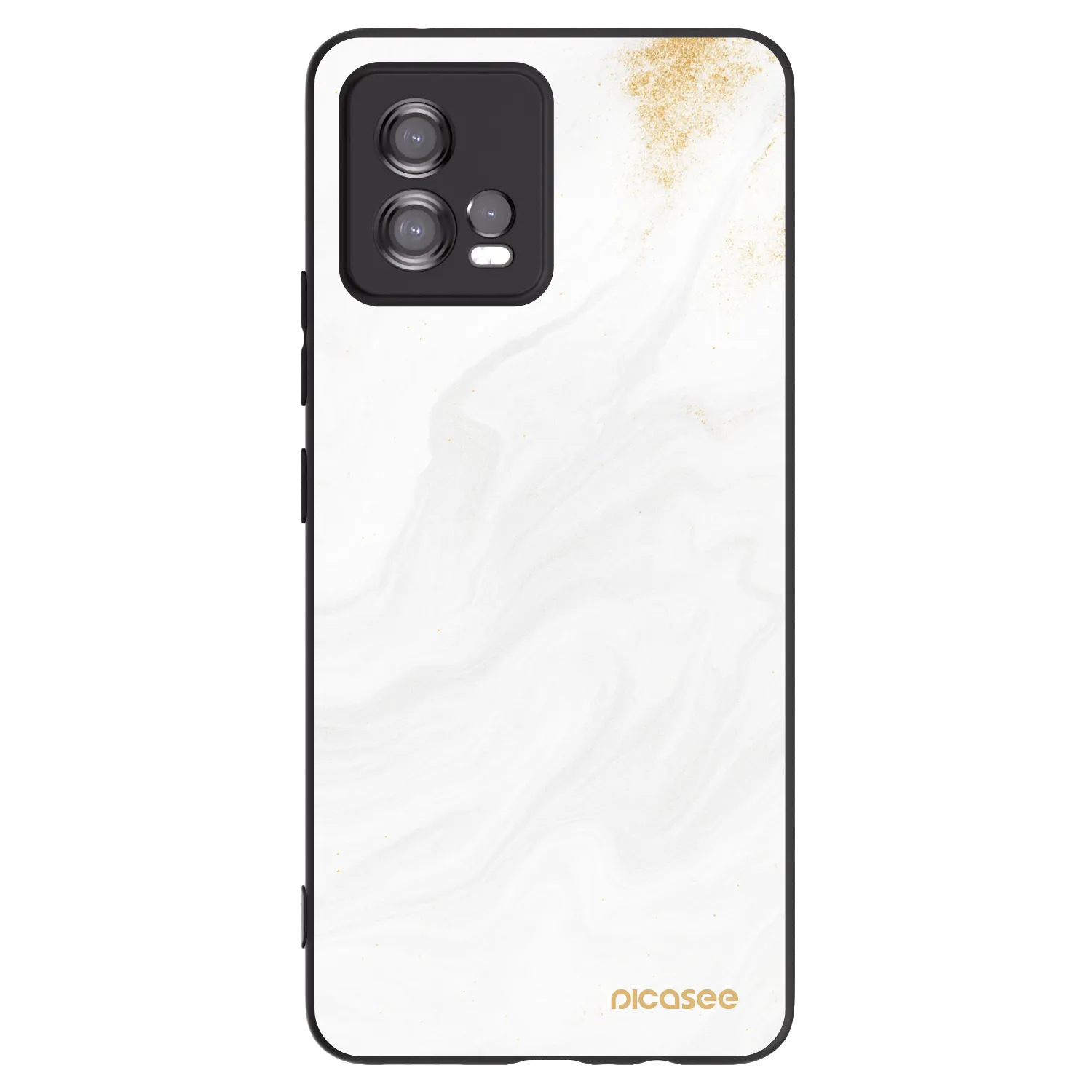 Picasee Motorola Moto G72 Hülle - Schwarzes Silikon - White
