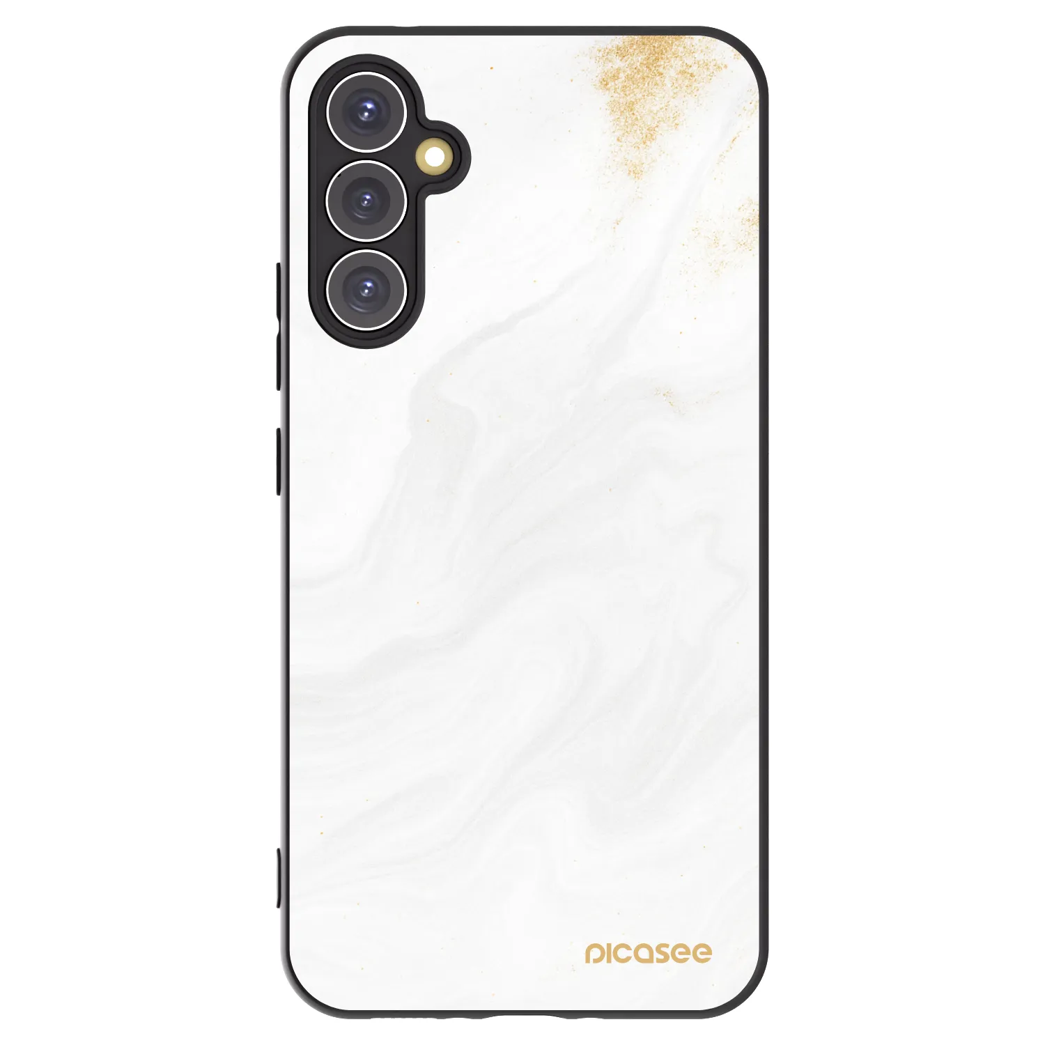 Picasee Samsung Galaxy A34 5G A346B Hülle - Schwarzes Silikon - White