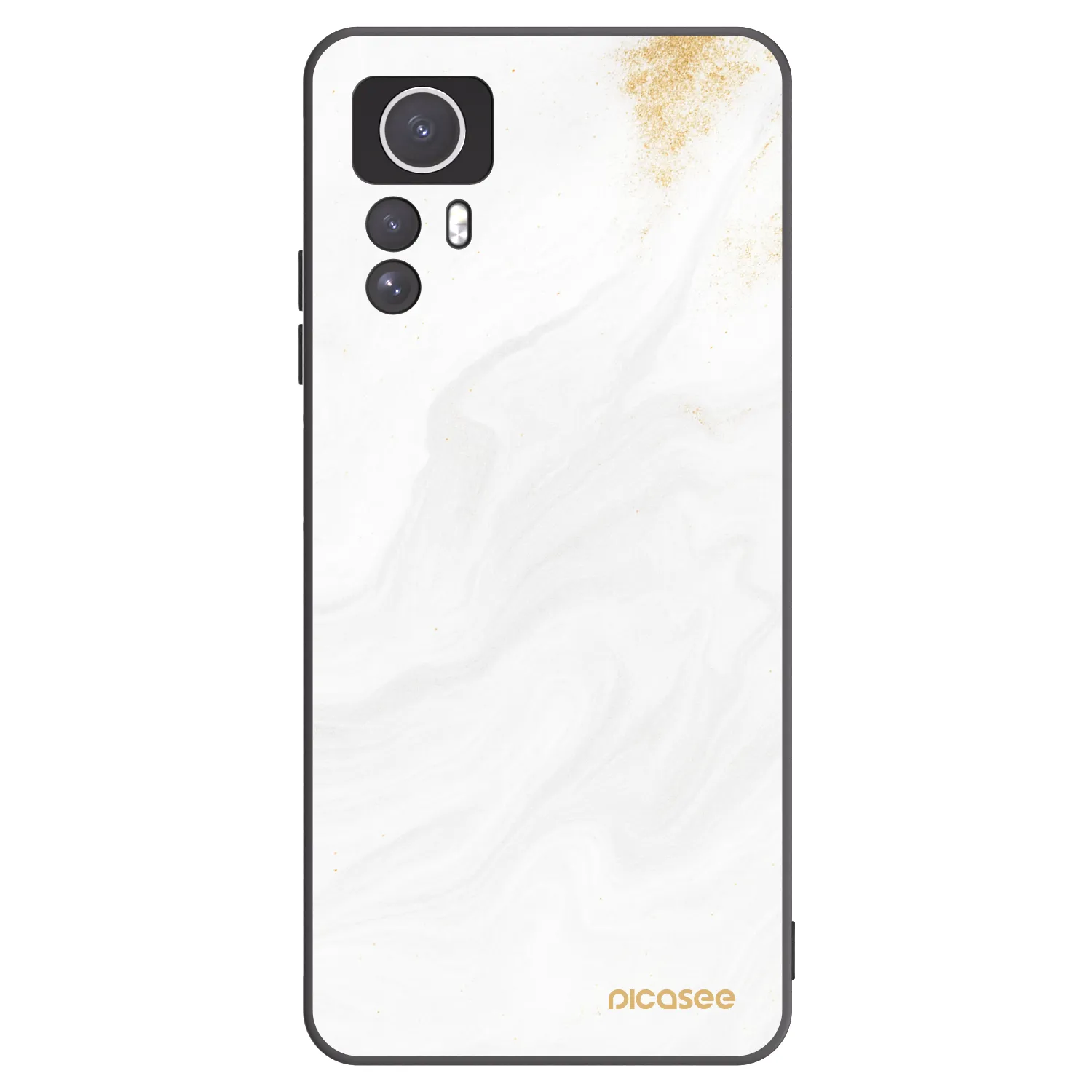 Picasee Xiaomi Redmi Note 12S Hülle - Schwarzes Silikon - White