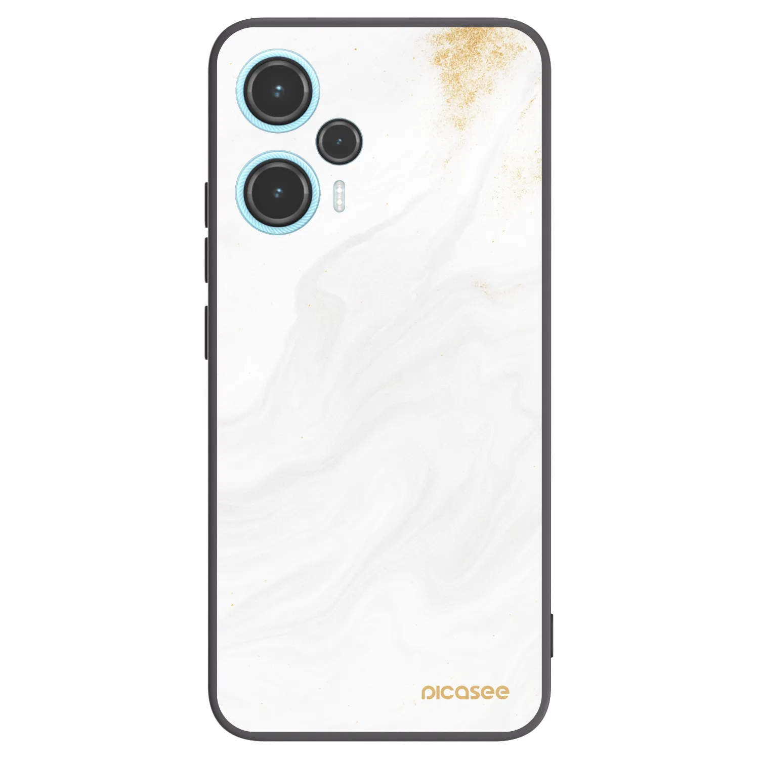 Picasee Xiaomi Poco F5 Hülle - Schwarzes Silikon - White
