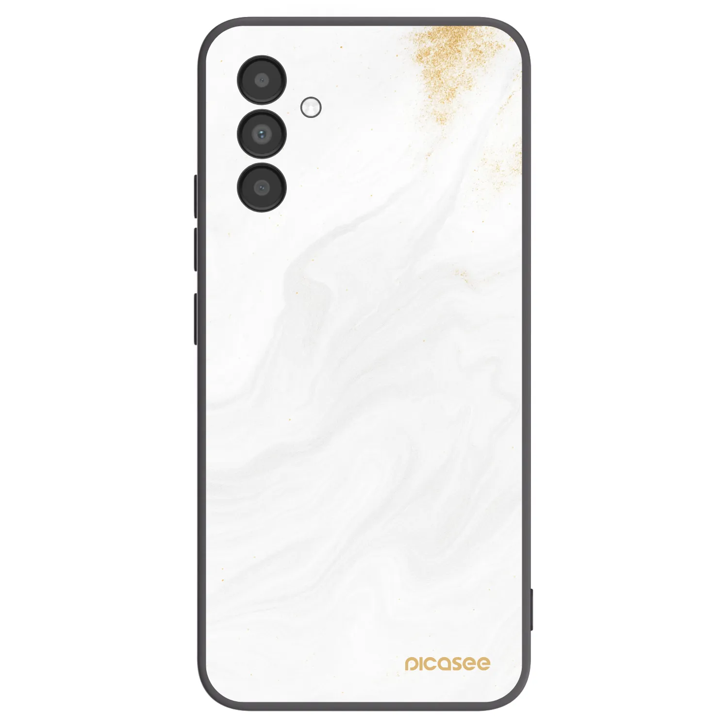 Picasee Samsung Galaxy A04s A047F Hülle - Schwarzes Silikon - White