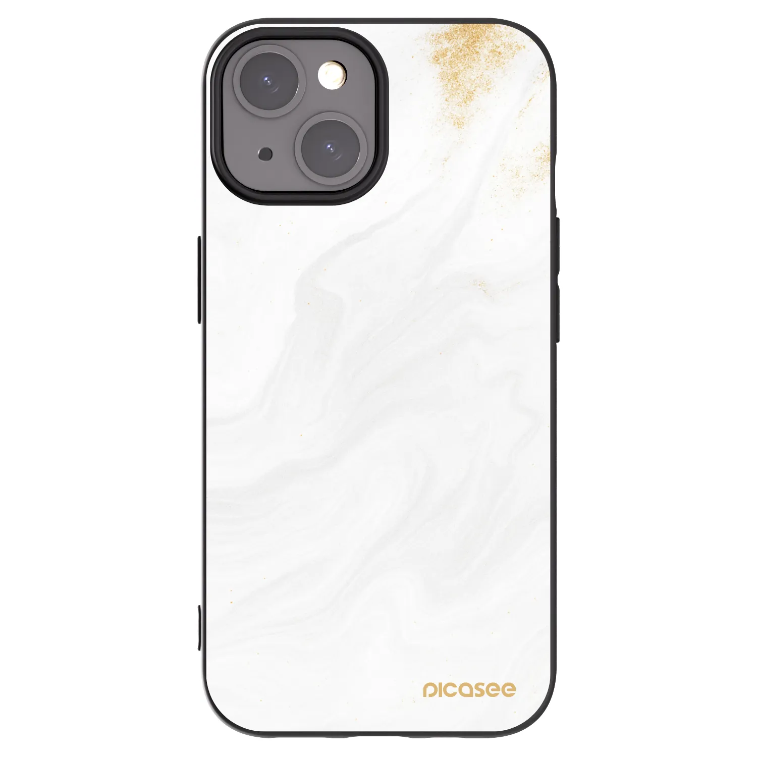 Picasee Apple iPhone 15 Hülle - Schwarzes Silikon - White