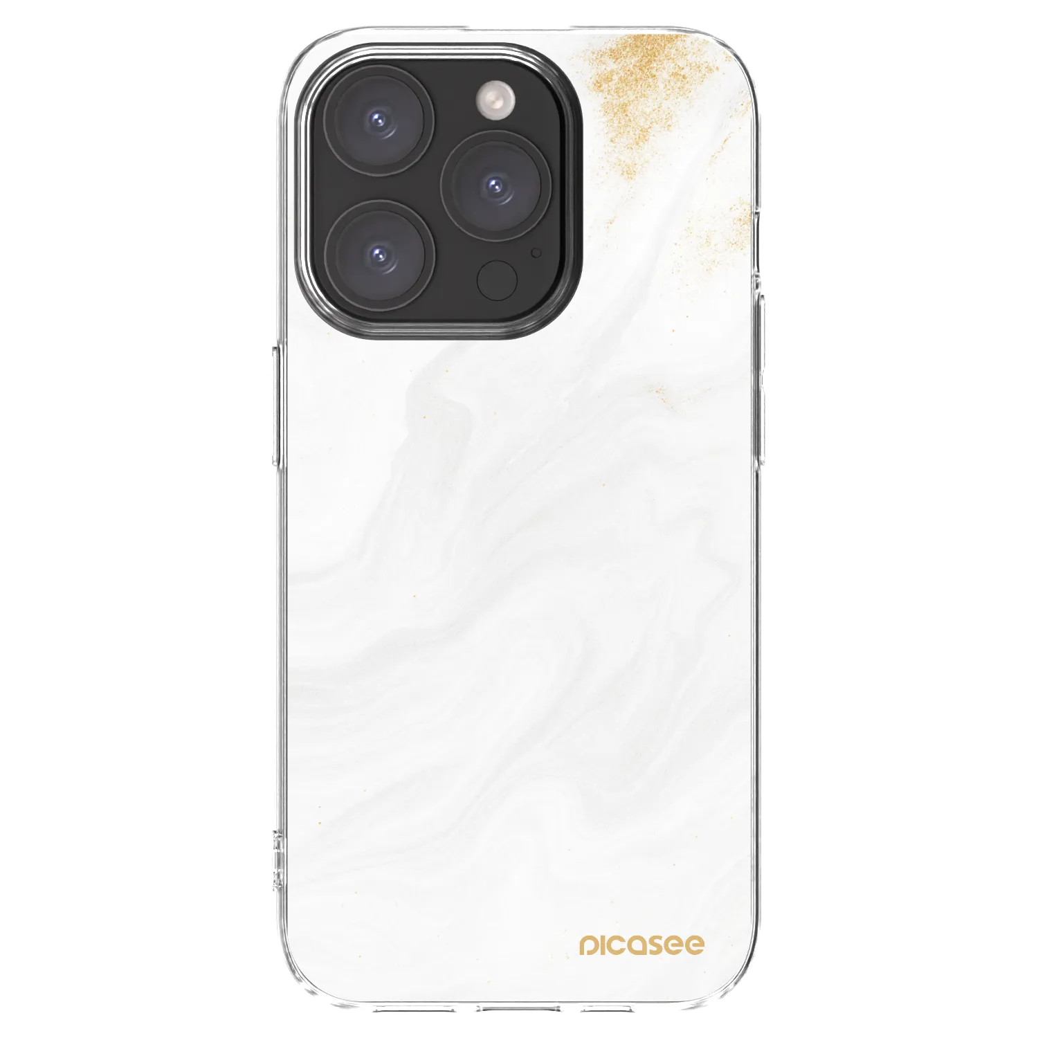Picasee Apple iPhone 15 Pro Hülle - Transparentes Silikon - White