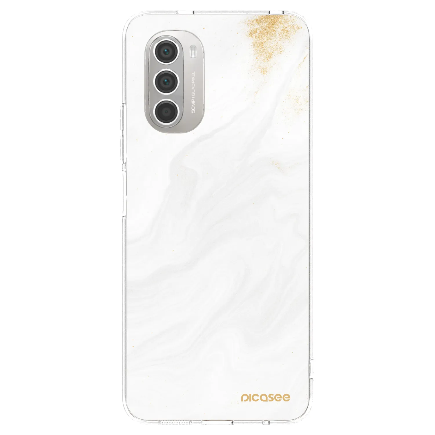 Picasee Motorola Moto G51 Hülle - Transparentes Silikon - White