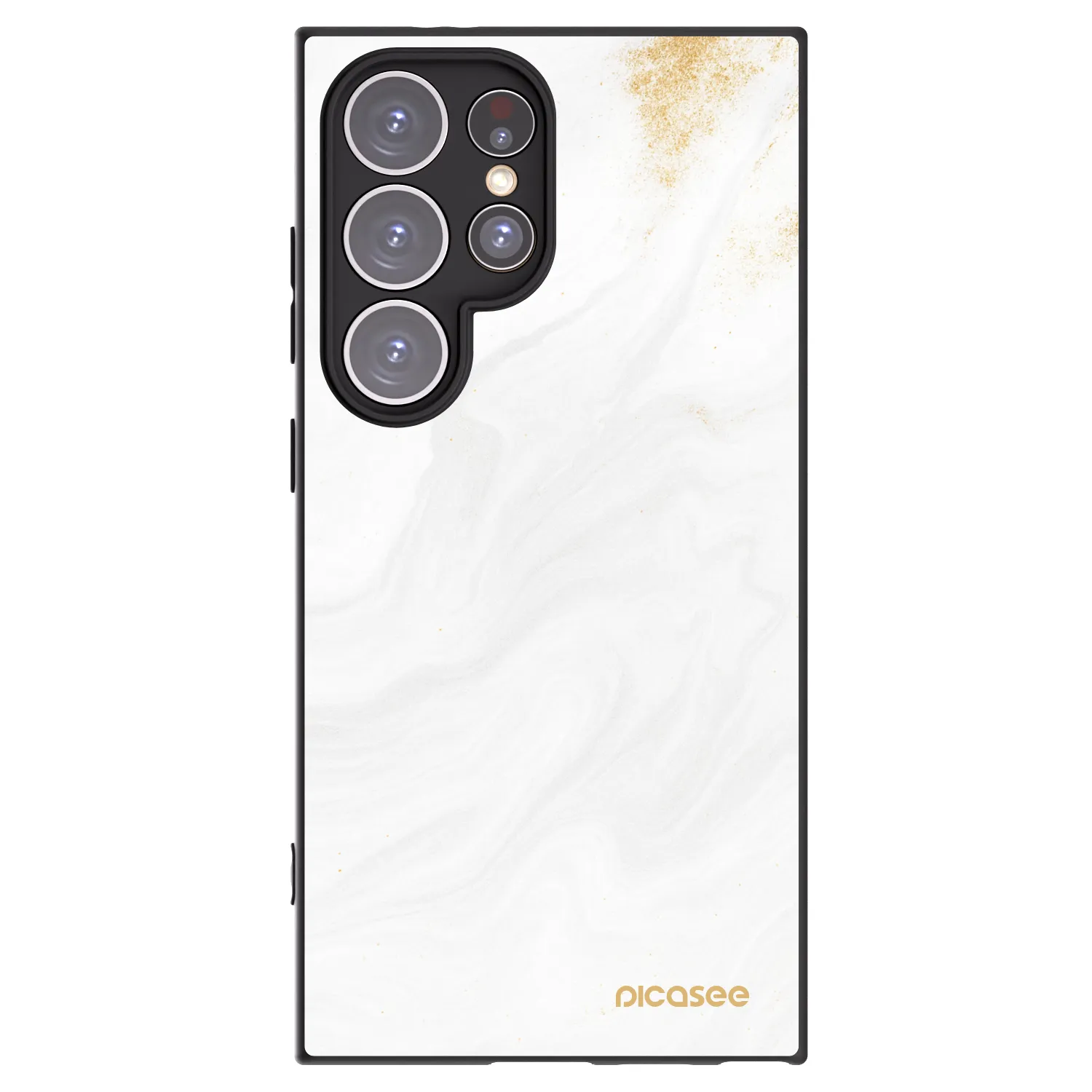 Picasee Samsung Galaxy S24 Ultra S928B 5G Hülle - Schwarzes Silikon - White