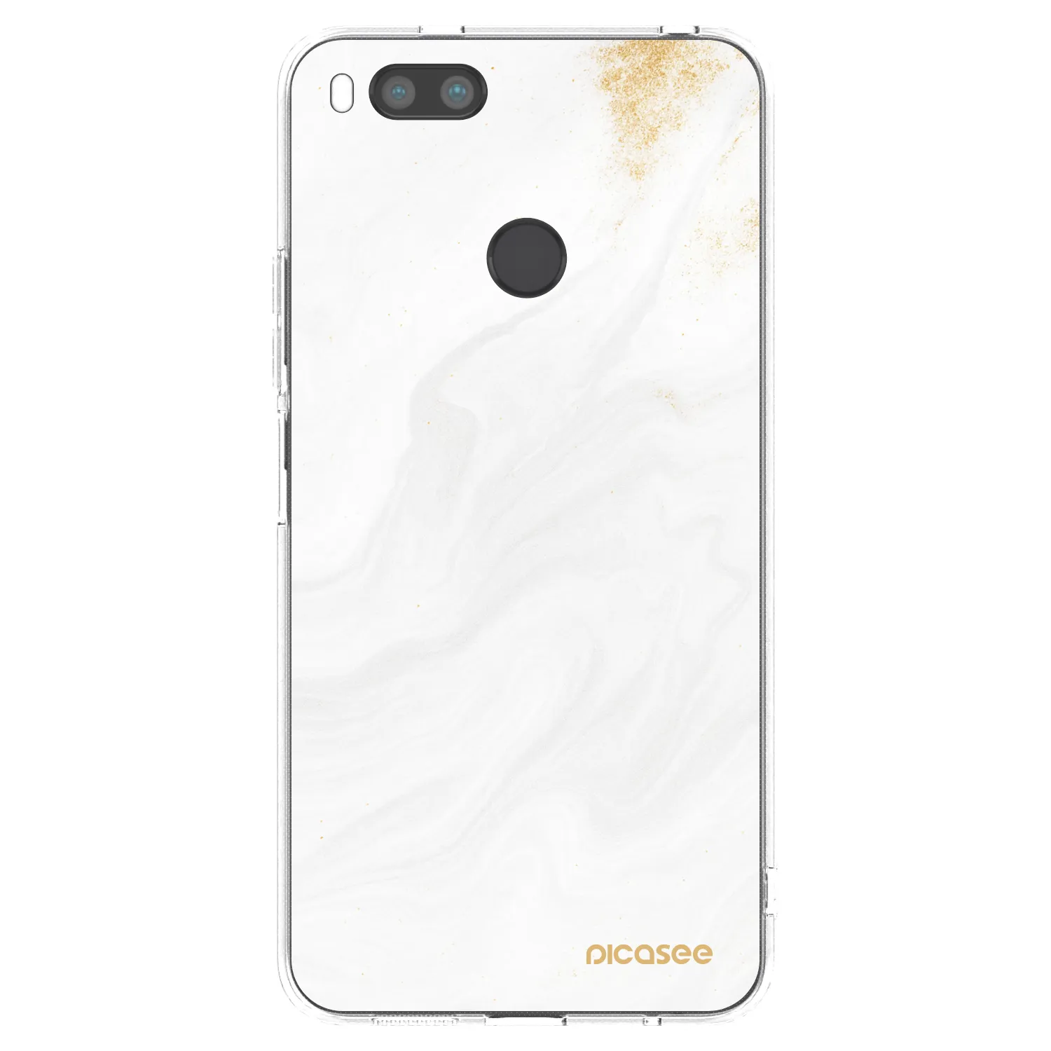 Picasee Xiaomi Mi A1 Global Hülle - Transparentes Silikon - White