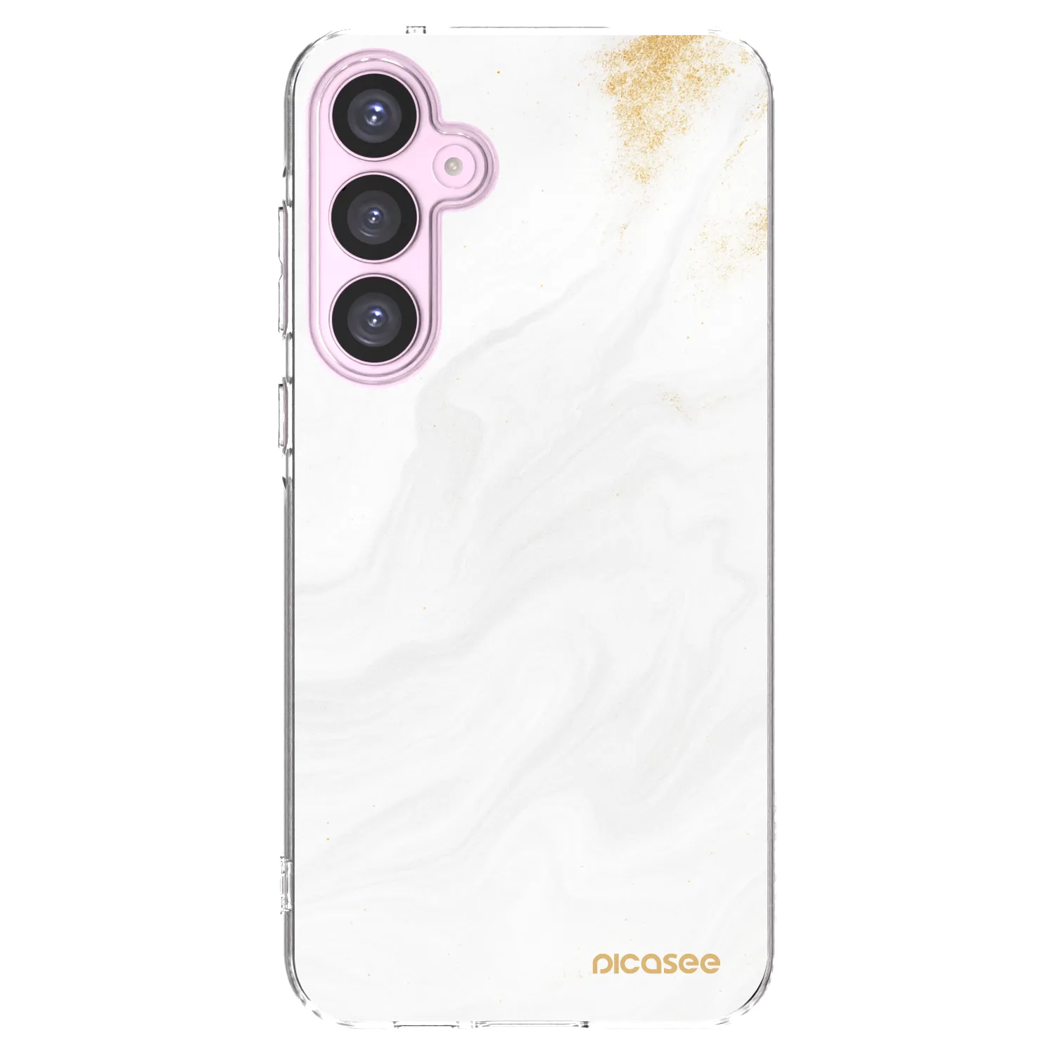 Picasee Samsung Galaxy A55 5G A556B Hülle - Transparentes Silikon - White