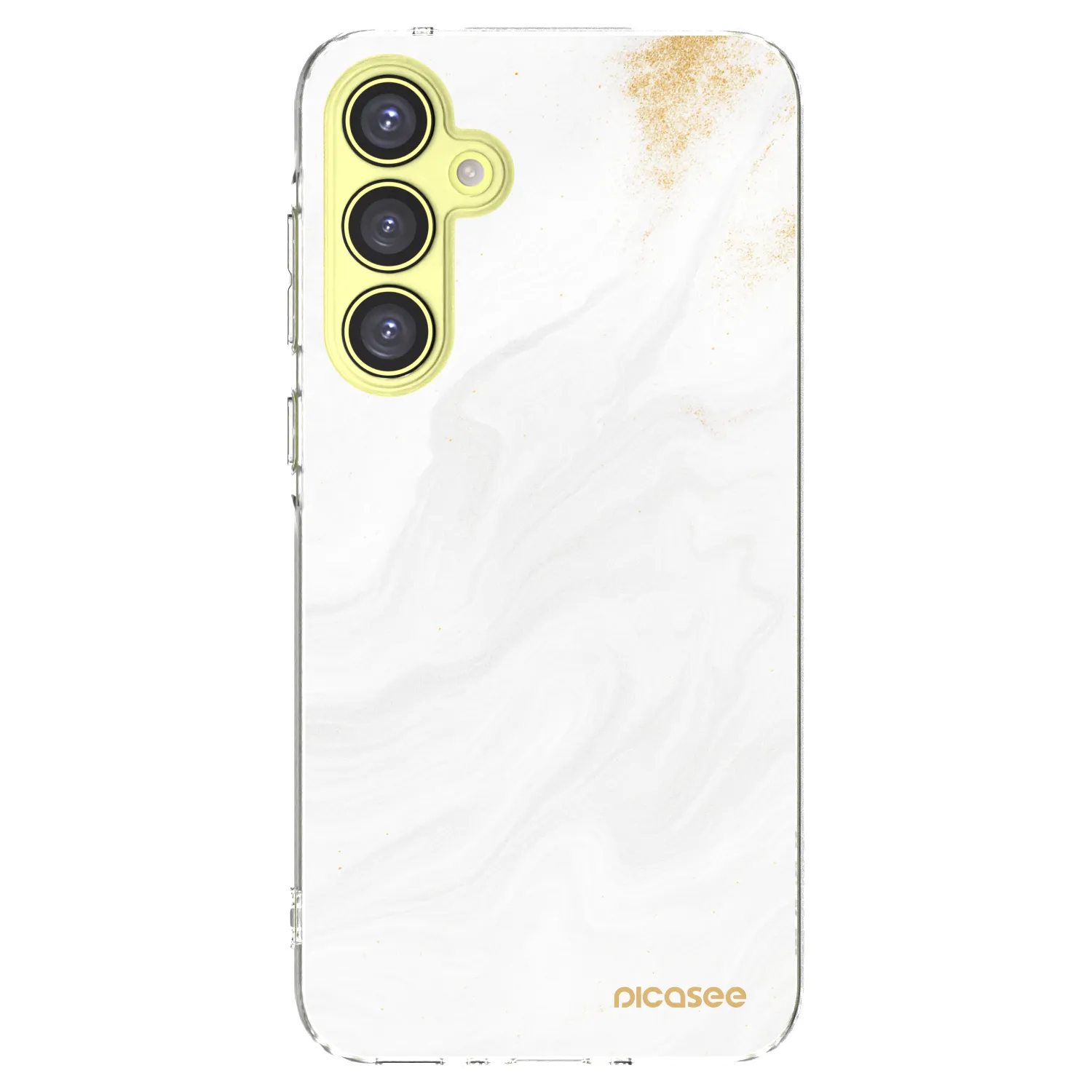 Picasee Samsung Galaxy A35 5G A356B Hülle - Transparentes Silikon - White