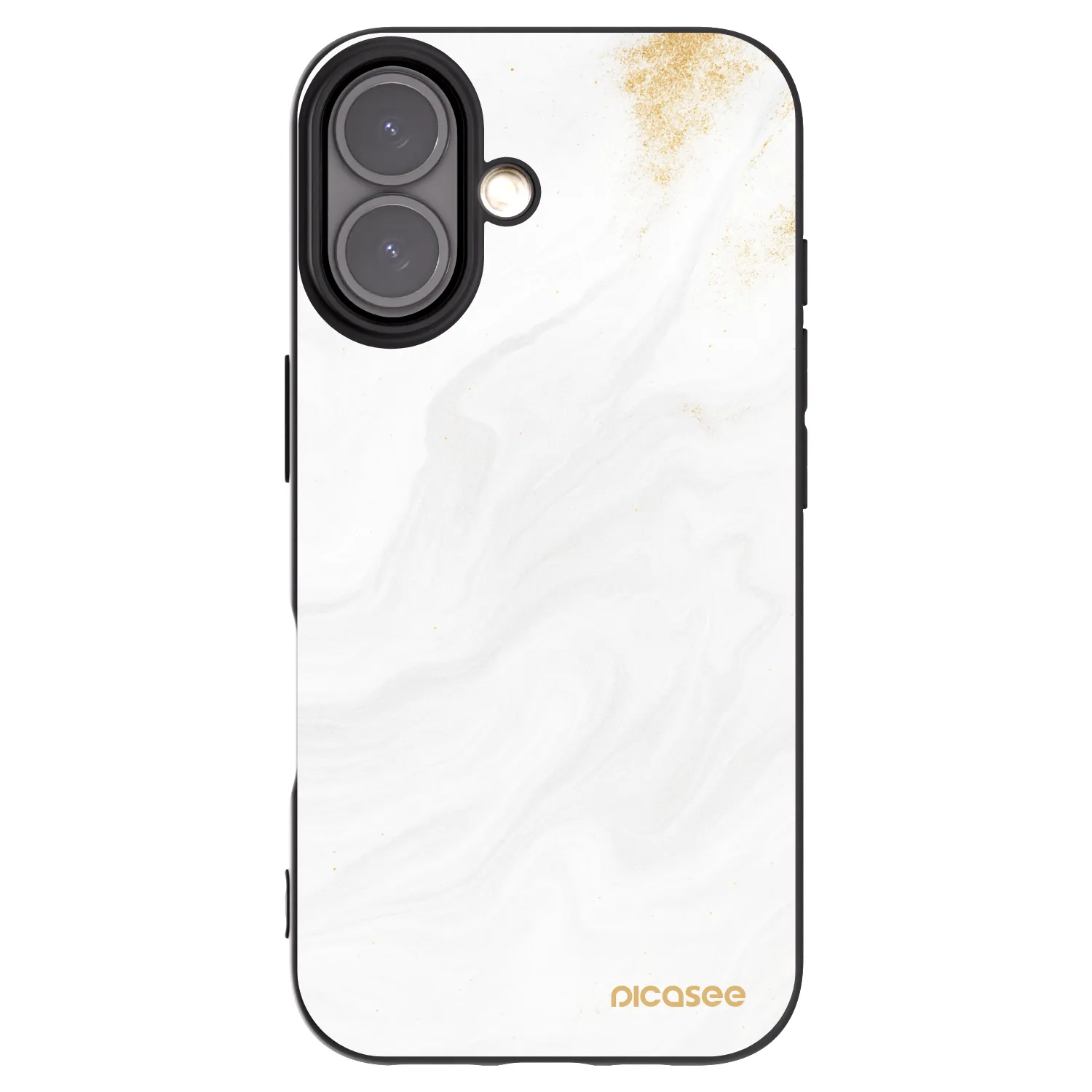 Picasee Apple iPhone 16 Hülle - Schwarzes Silikon - White