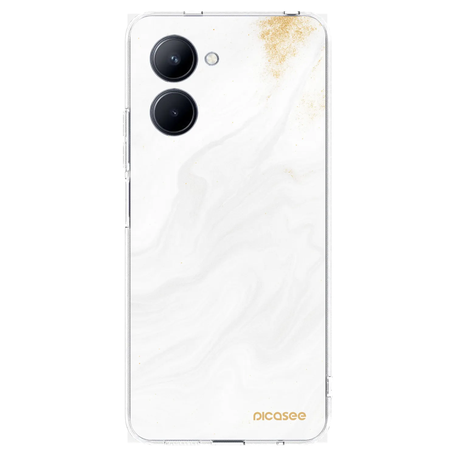 Picasee Realme C33 (2023) Hülle - Transparentes Silikon - White