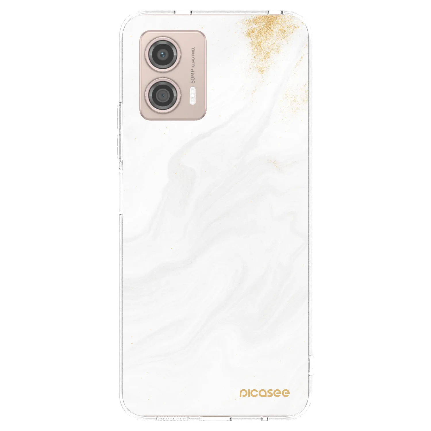 Picasee Motorola Moto G53 5G Hülle - Transparentes Silikon - White