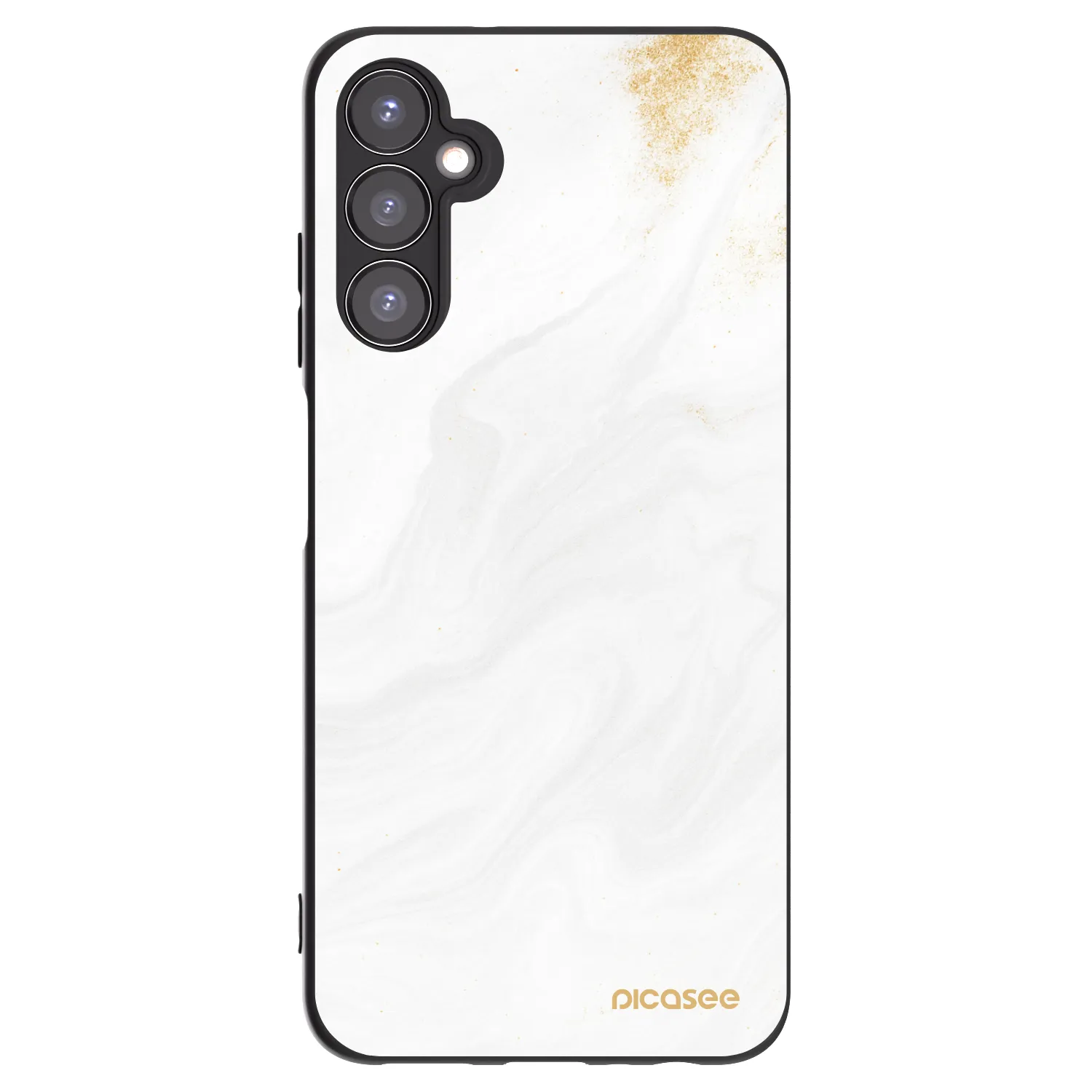 Picasee Samsung Galaxy A05s A057G Hülle - Schwarzes Silikon - White