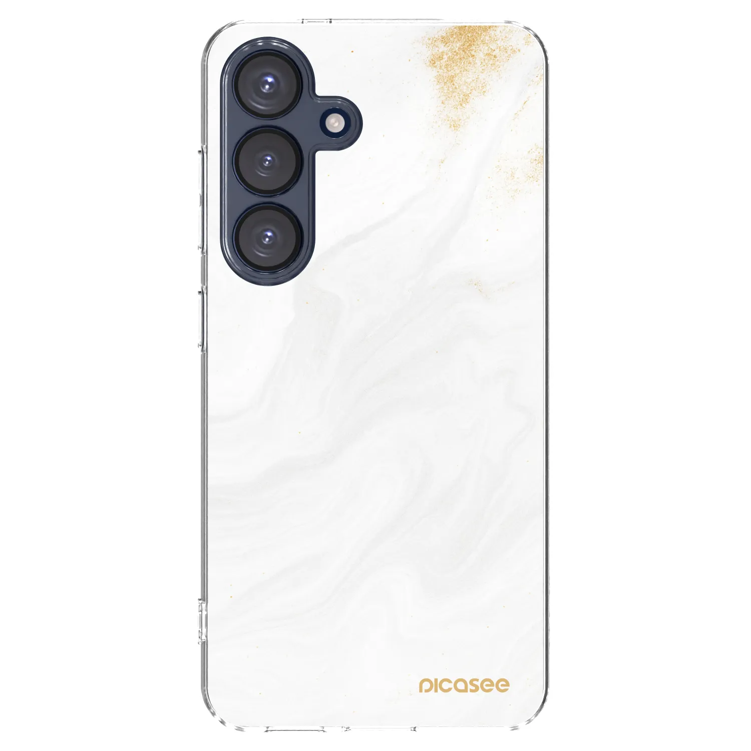 Picasee Samsung Galaxy S25 5G Hülle - Transparentes Silikon - White