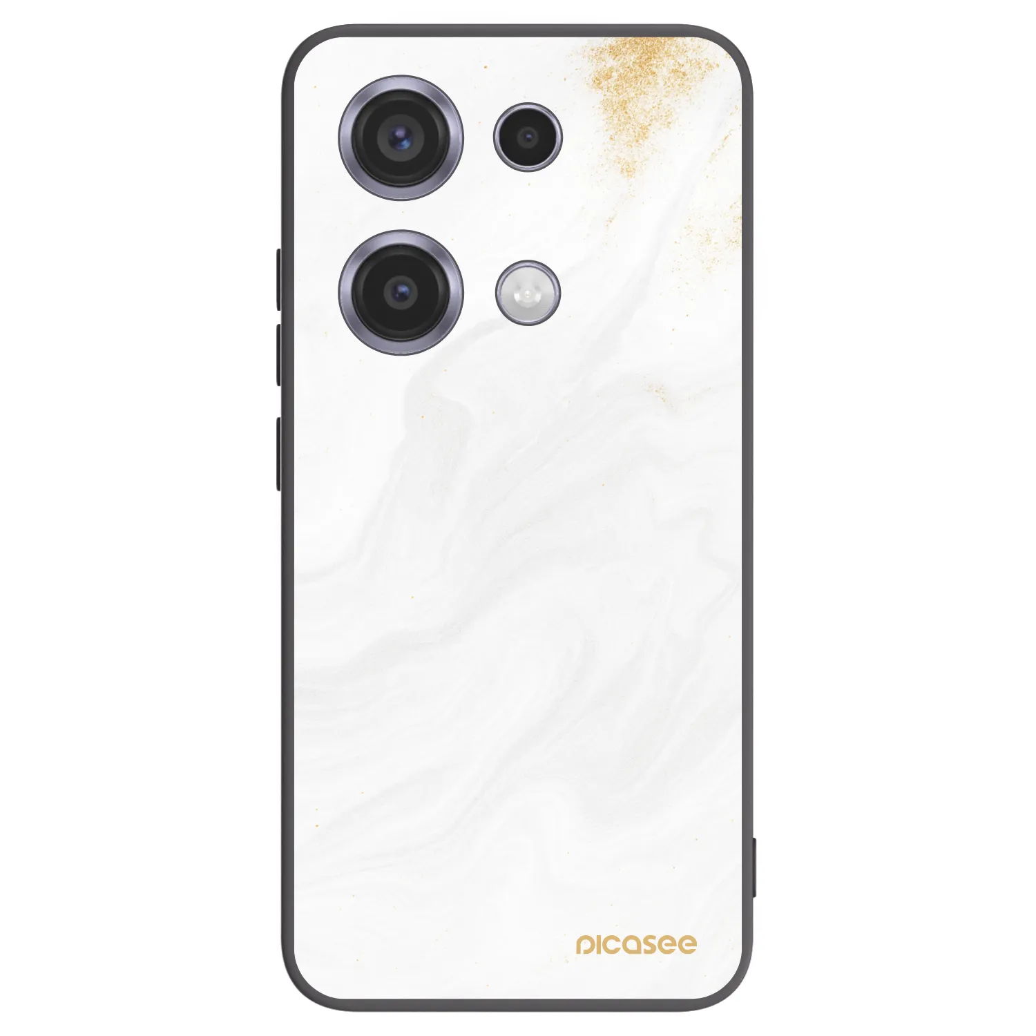 Picasee Xiaomi Redmi Note 14S Hülle - Schwarzes Silikon - White