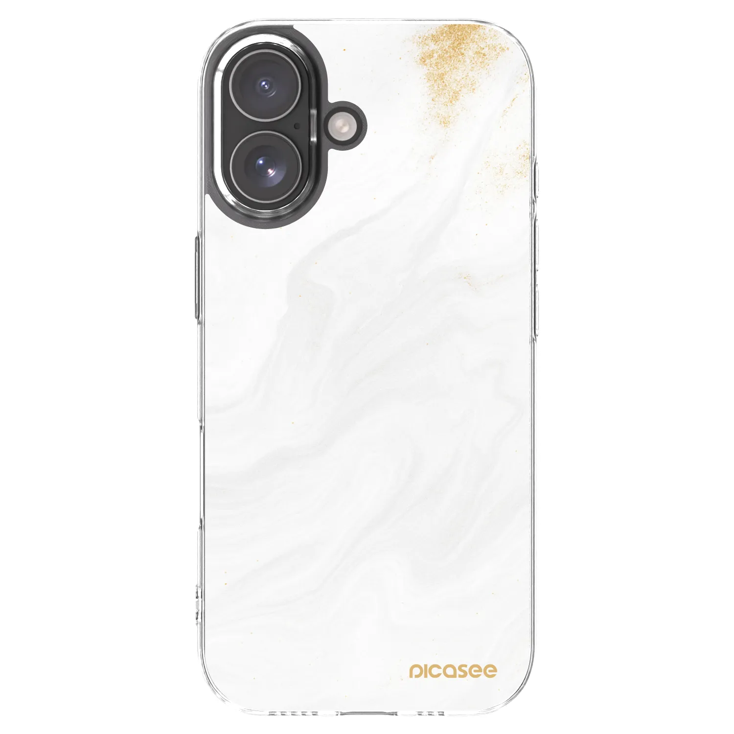 Picasee Apple iPhone 17 Hülle - Transparentes Silikon - White