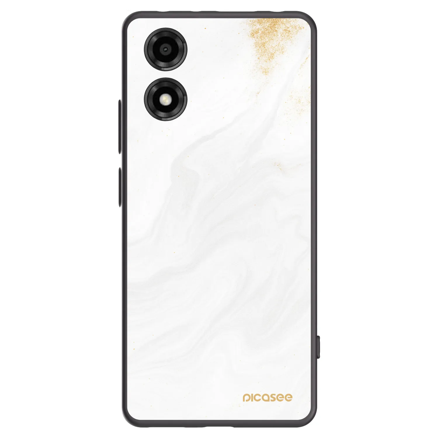 Picasee Motorola Moto E14 Hülle - Schwarzes Silikon - White