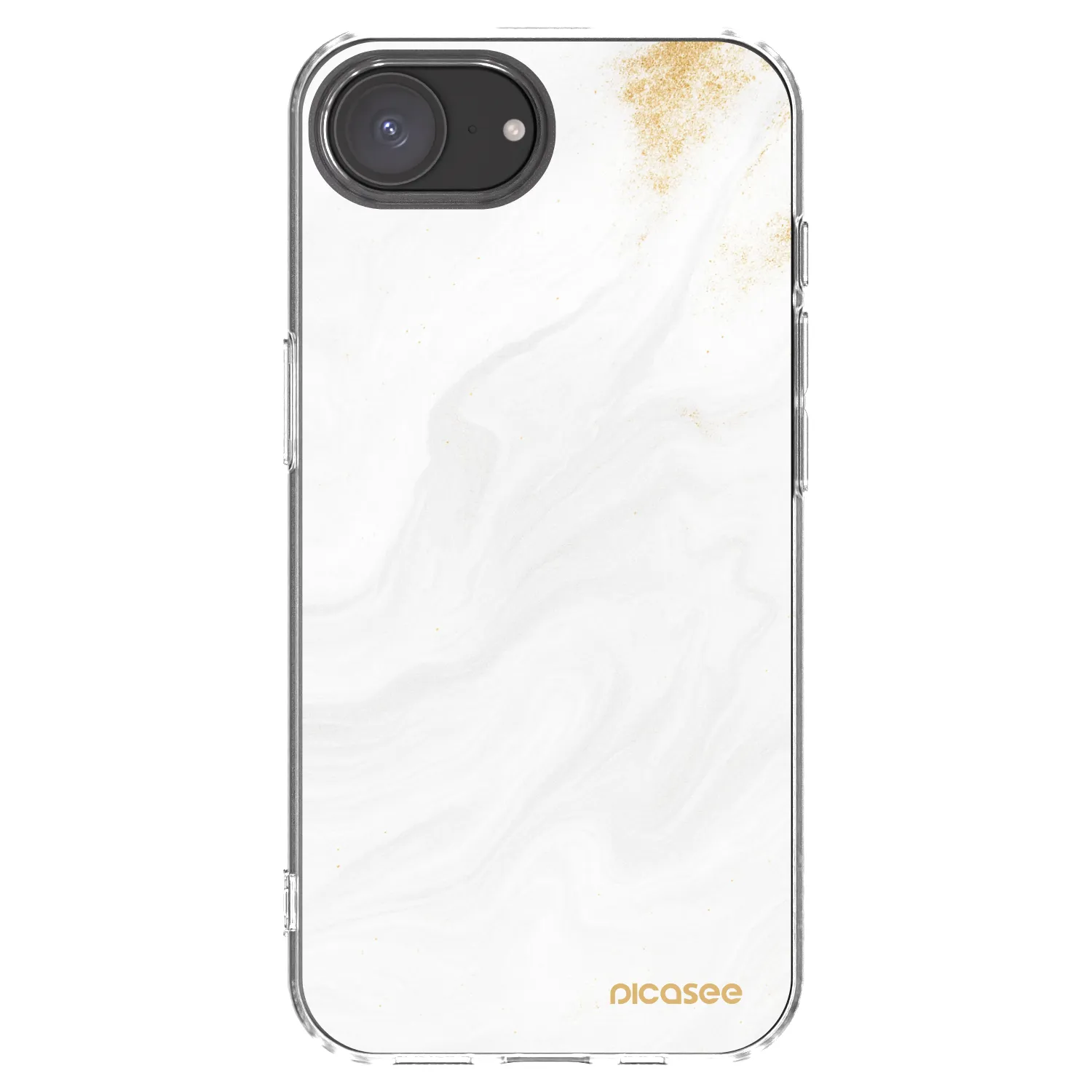 Picasee Apple iPhone 17e Hülle - Transparentes Silikon - White