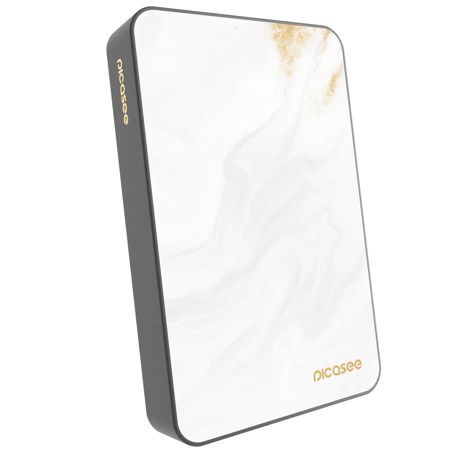 Picasee Powerbank mit MagSafe 10 000 mAh Grau - White
