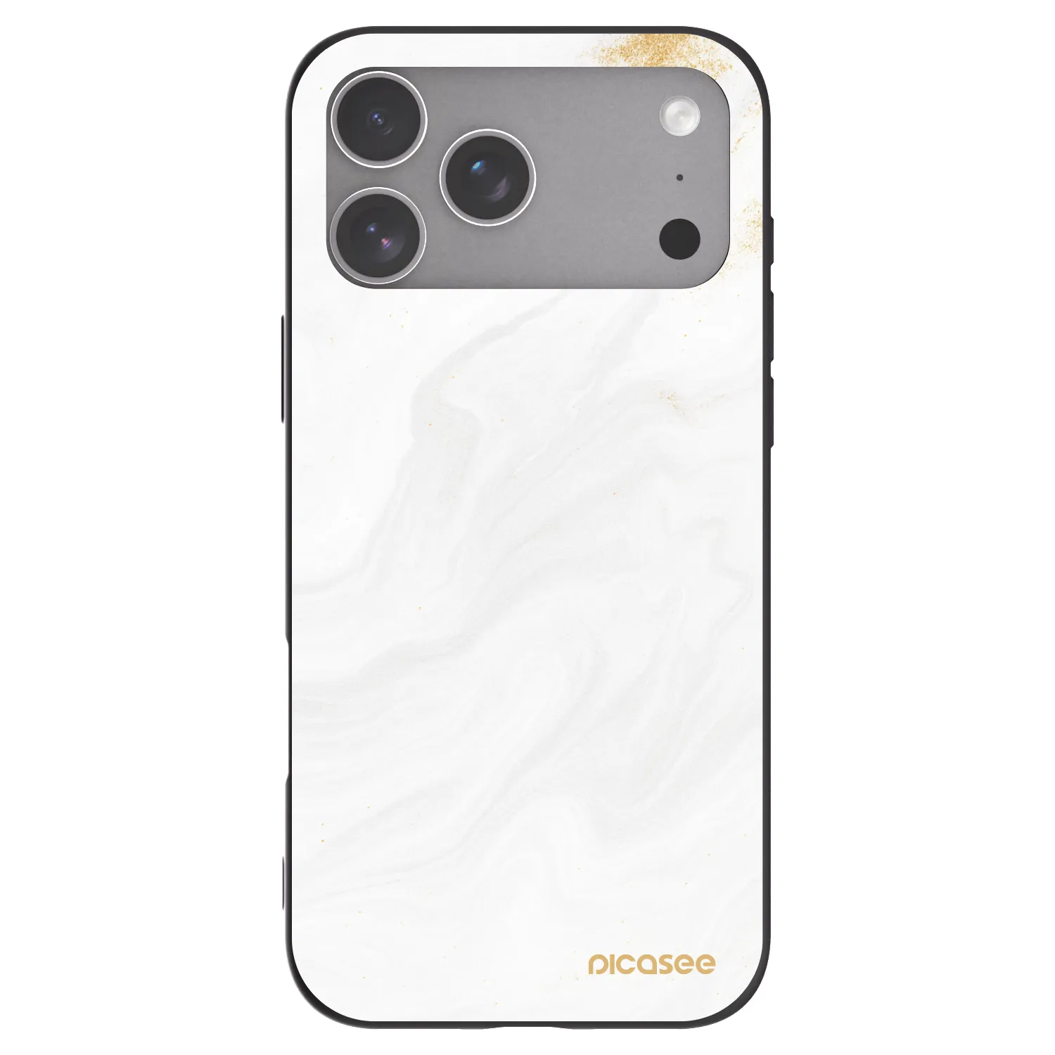 Picasee Apple iPhone 18 Pro Max Hülle - Schwarzes Silikon - White
