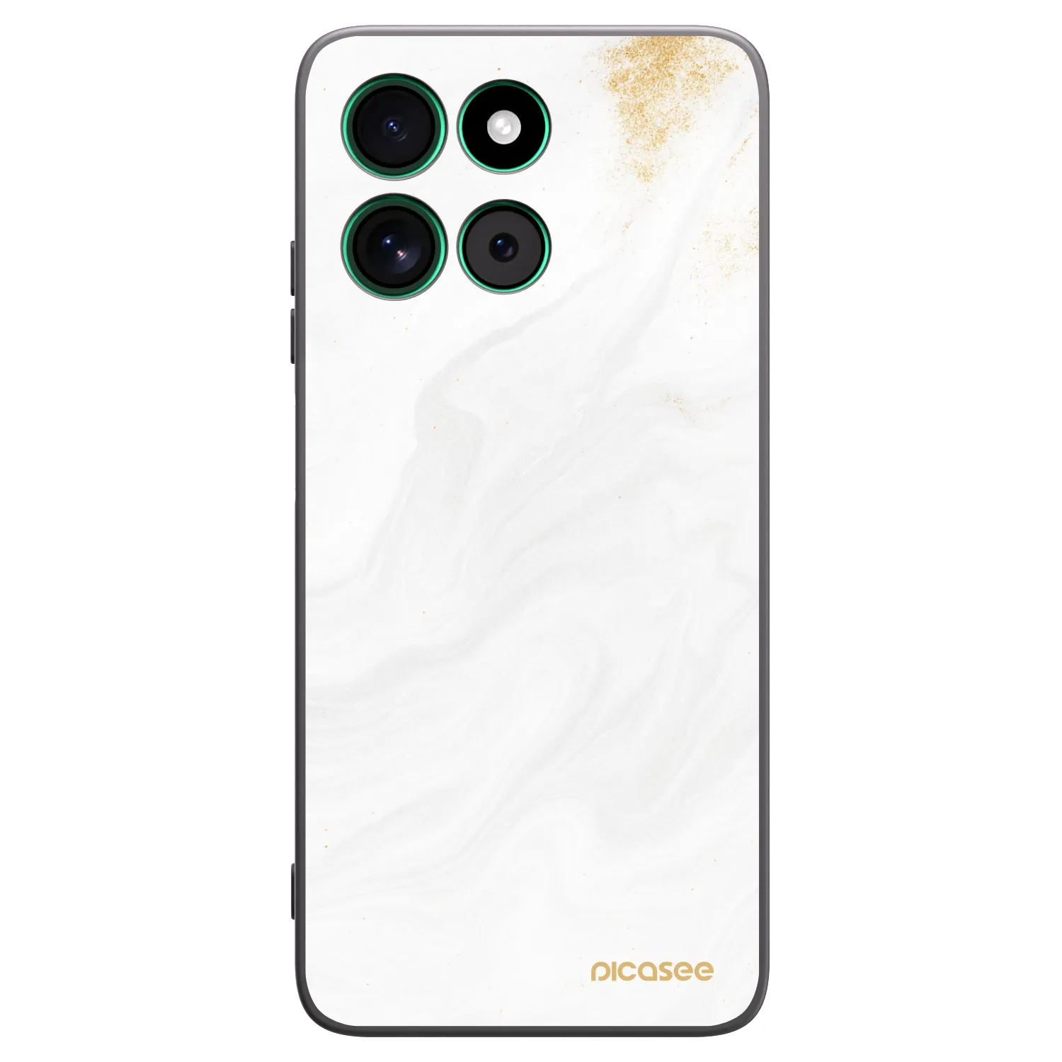 Picasee Motorola Moto G57 Power Hülle - Schwarzes Silikon - White